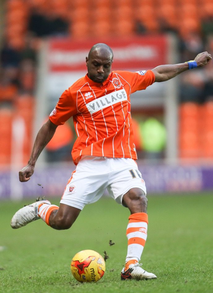 playing for Blackpool